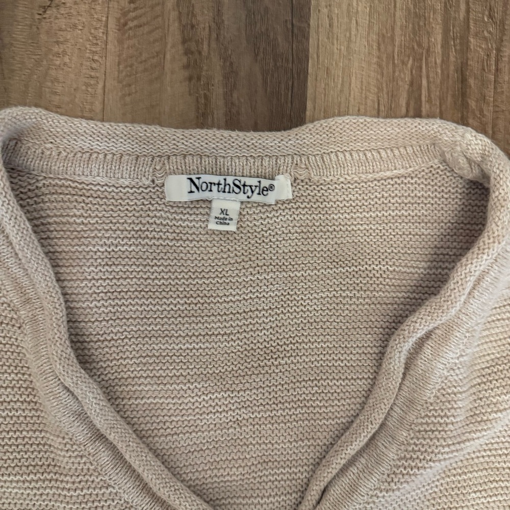 NorthStyle Beige Cardigan with Button - Picture 6 of 9